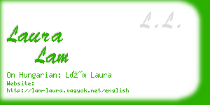 laura lam business card